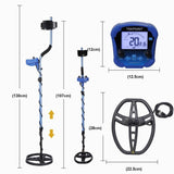 Detector de metal profissional md 8050 tekpoint com iluminação no painél. - loja locomotivo